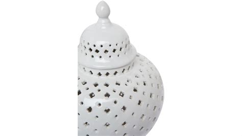 Buy Cafe Lighting And Living Minx Extra Small Temple Jar White Harvey