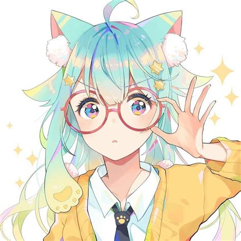 Chibi Anime Girl With Glasses Cuties Anime