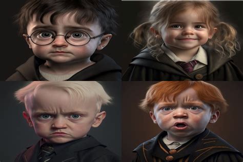 Pottermania Ai Reimagines Harry Ron Hermione And Other Hp Characters
