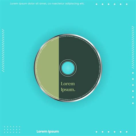 Cd Cover Design Template Abstract Background Vector Illustration