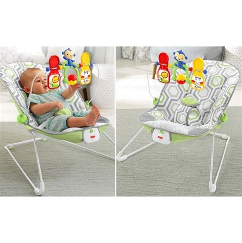 Fisher Price Babys Bouncer Geo Meadow Bin Hashims Llc