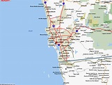 Map of San Diego California - TravelsMaps.Com