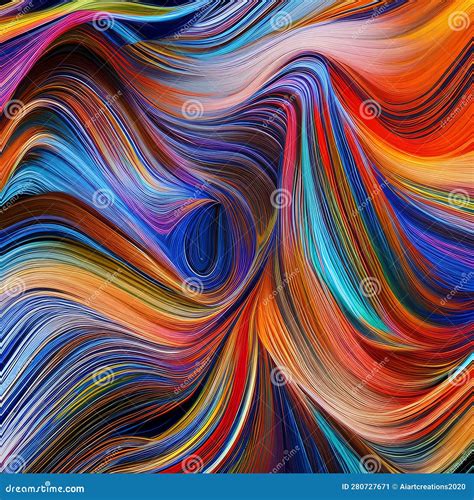 A Digital Exploration of Emotions, with Swirling Brushstrokes and