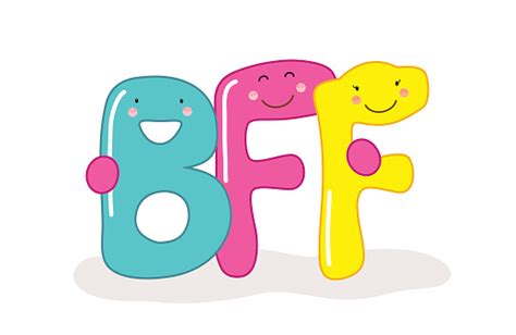 See more about friends, best friends and girl. Cute Smiling Cartoon Characters Of Letters Bff Best ...