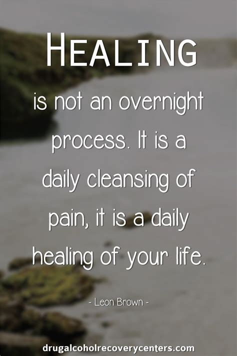 Healing Is Not An Overnight Process Recovery Quote Follow