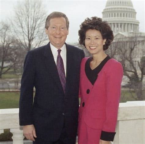 Mitch mcconnell, republican from kentucky, waves to supporters with his wife elaine chao during the weekend before the midterm election, senate minority leader mitch mcconnell and his wife. View Mitch Mcconnell Wife Images