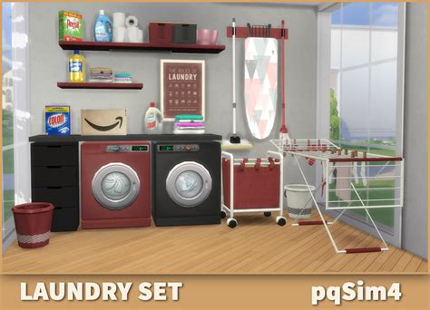 Laundry Set The Sims 4 Custom Content