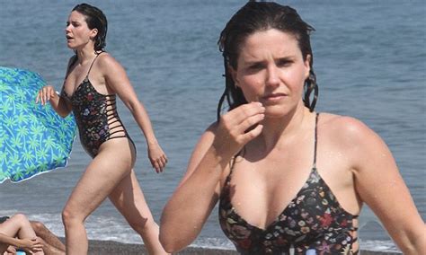 Sophia Bush Makes Waves As She Hits The Beach In Sexy Suit Daily Mail