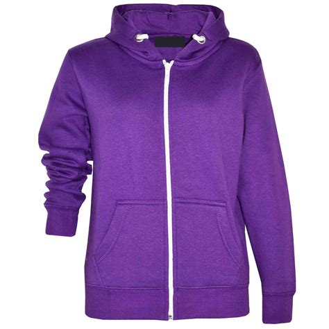 Hoodies with full zippers, jacket style hoodies with side pockets. NEW KIDS CHILDREN GIRLS BOYS ZIP UP PLAIN HOODIE JACKET ...