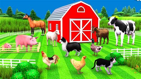 Learn Farm Animals Names And Sounds For Kids At Outdoor Playground
