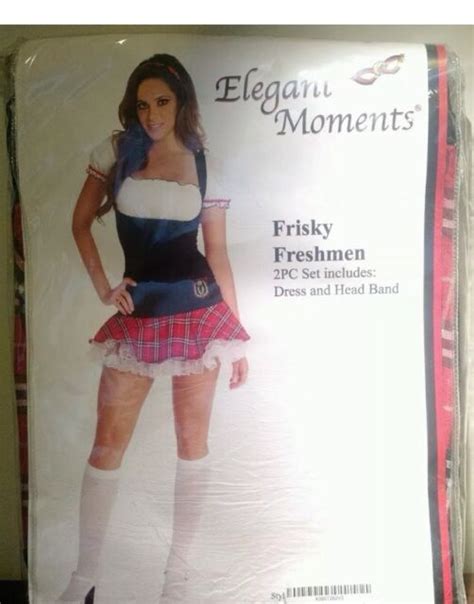 ladies frisky freshman school girl 2pc costume by elegant moments 9237 sz small ebay