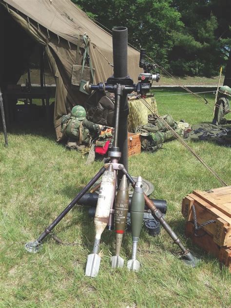 An M29 81 Mm Mortar With Three Specialized Rounds Was The Closest