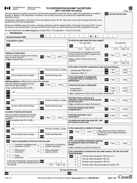 T2 Income 2011 Fill Out And Sign Online Dochub