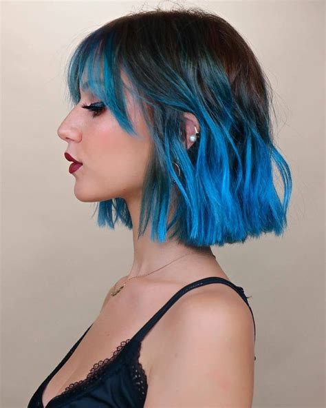 249k Likes 126 Comments Colourful Hair Dailyhaircolour On Instagram Short Blue Hair