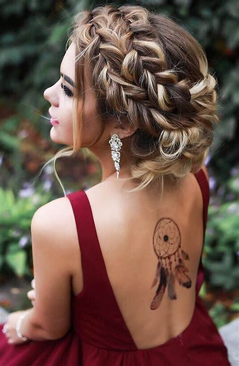 Easy french braids are out there and being rocked by the lovely jennifer morrison. 47 Gorgeous Prom Hairstyles for Long Hair | StayGlam