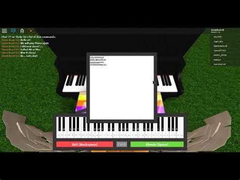 roblox piano keyboard hit   easy youtube
