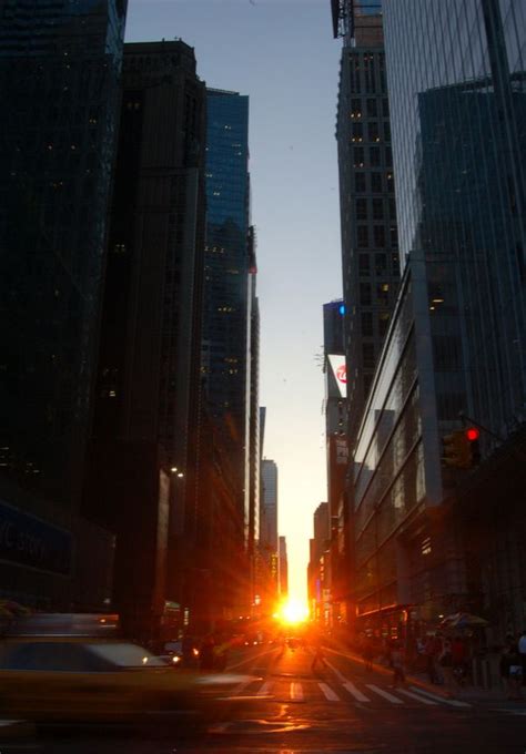 Manhattanhenge Cuando El Sol Se Alinea Con Las Calles De Nueva York