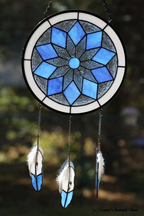 Stained Glass Dreamcatcher Panel Etsy Canada Dream Catcher Stained