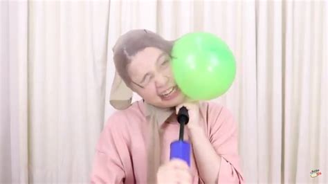 J Youtuber Uses Pantyhose To Pop Balloon In Very Painful Way Video Japankyo Interesting