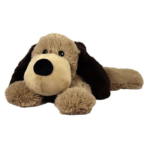 Brown Dog Stuffed Animal Toy Works Soft Brown Black White Plush