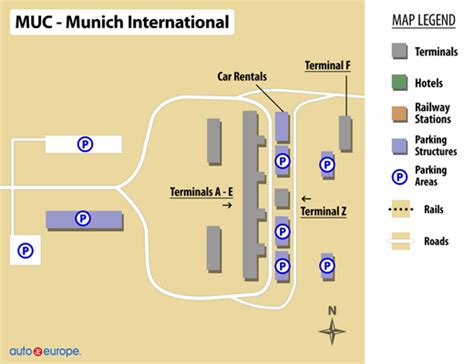 Munich International Airport Terminal Map