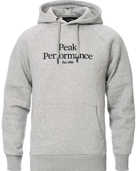 Ett nyckelplagg i din garderob i många år framöver. Peak Performance Original Logo Full Zip Hoodie Medium Grey ...