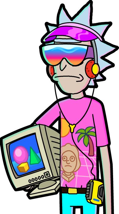 Image Vaporwave Rickpng Rick And Morty Wiki Fandom Powered By Wikia