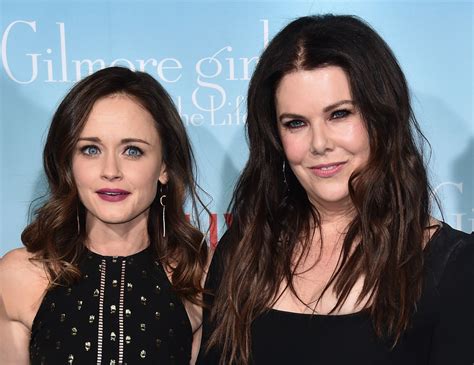 alexis bledel and lauren graham at the gilmore girls a year in the life premiere tom lorenzo
