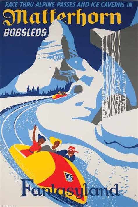 Cool Vintage Disneyland Attraction Posters Of The Happiest Place On Earth