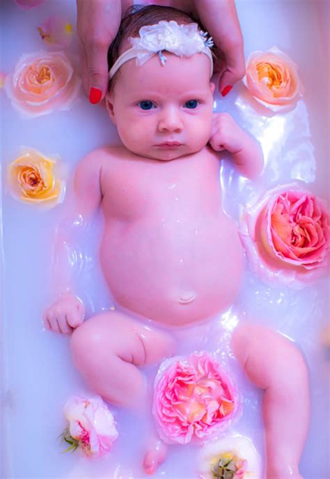 Milk Bath Baby Photoshoot Ideas For Heart Warming Photos
