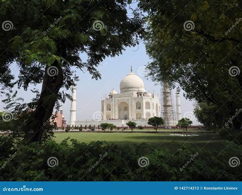 Close Up Details Taj Mahal Famous Unesco Historical Site Love