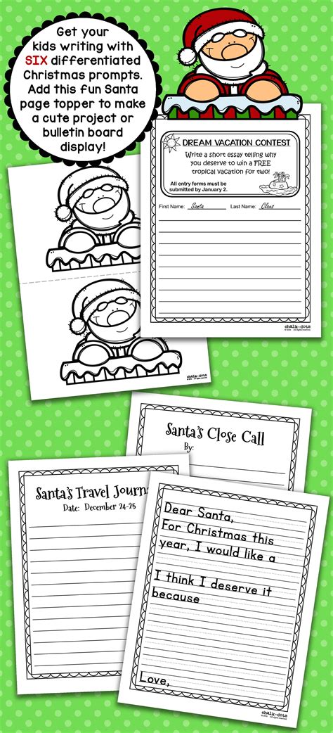 These Santa Claus Writing Prompts Are Great To Use Any Time During The