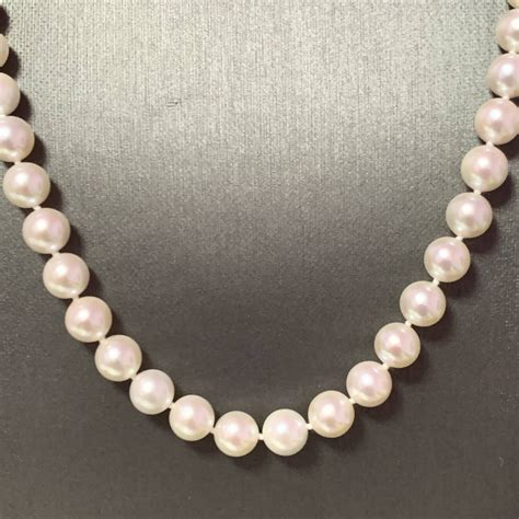 Akoya Pearl Necklace 14k Gold 20 In 2022 Akoya Pearl Necklace Akoya