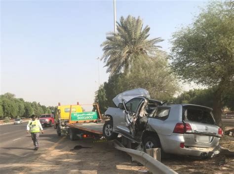 إصابة مواطن في حادث مروري بأبوظبي عبر الإمارات حوادث و قضايا البيان