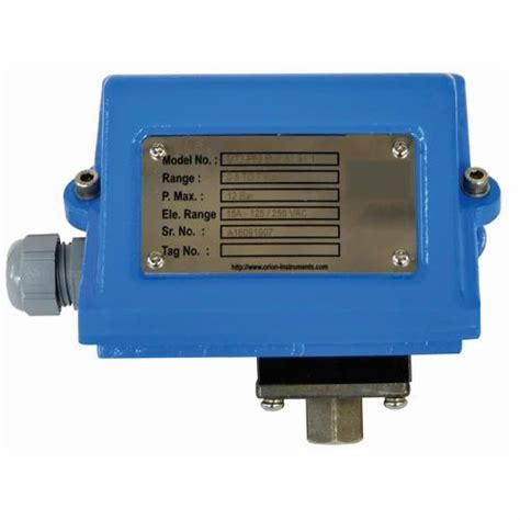 Orion A A Low Range Pressure Switches Contact Material Silver Or Gold Contact System Type