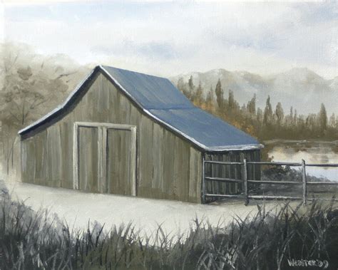 Oil Painting Of Barns At Paintingvalley Com Explore Collection Of Oil Painting Of Barns