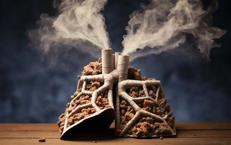 Premium Ai Image Lungs Formed From Smoke Depicting The Effects Of