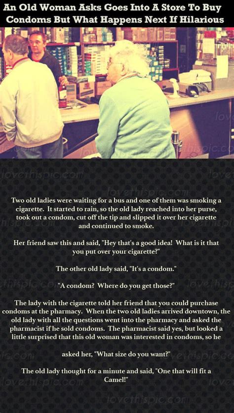 An Old Woman Goes Into A Store To Buy Condoms But What Happens Next Is