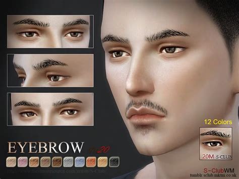 Eyebrow For Men Enjoy Thank You 3 Found In Tsr Category Sims 4