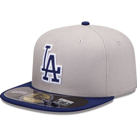 New Era Flat Brim 59fifty Diamond Era Los Angeles Dodgers Mlb Blue