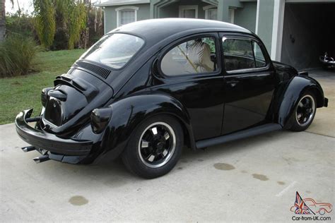 1974 Vw Bug Black Volkswagen Beetle Narrowed Beam Lowered
