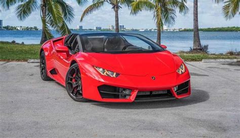 Maybe you would like to learn more about one of these? Rent Lamborghini huracan Spyder Red 2018 in Miami