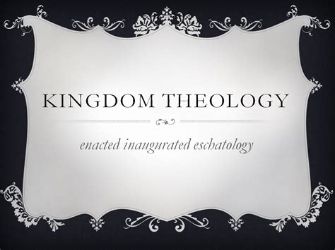 Kingdom Theology Resources Wild Goose Chase