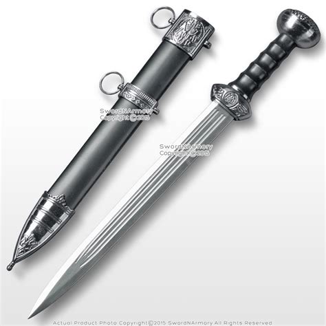 Roman Short Sword Historic Dagger 440 Stainless Steel Quad Fullered Blade