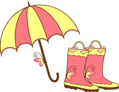 April Showers Clip Art Images Umbrella And Clouds Wikiclipart