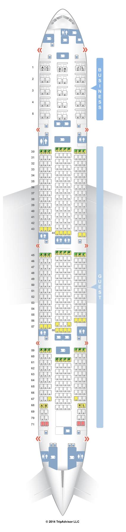 Seatguru Seat Map Saudia Boeing 777 300 773 Two Class