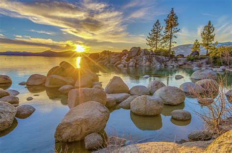 Lake Tahoe Spring Starburst Photograph By Scott Mcguire