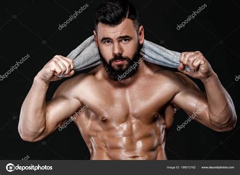 Strong Bodybuilder With Towel Stock Photo By ©erstudio 199012162