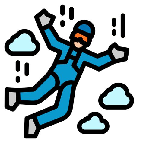 Skydiving Photo3ideastudio Lineal Color Icon