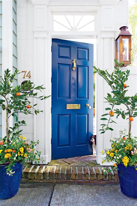 Trying to match that perfect hue or shade of blue? What Does Your Front Door Color Say About You? - Southern ...